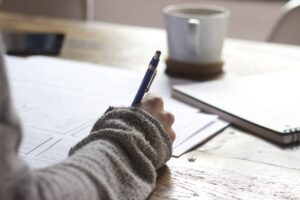 Calendar and planning documents for retirement timing