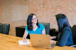 Senior professional working in an office